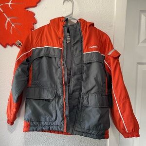 OshKosh B'gosh Red and Gray Puffer Jacket